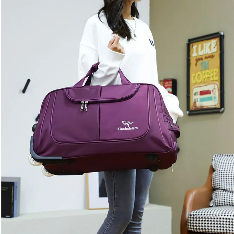 Foldable Rolling Luggage Bag - Borsa Trolley di grande capacità borse