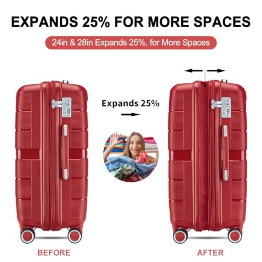 Set di Valigie Espandibili 4 P - Expandable Hard Shell Luggage Set recensione e prezzo